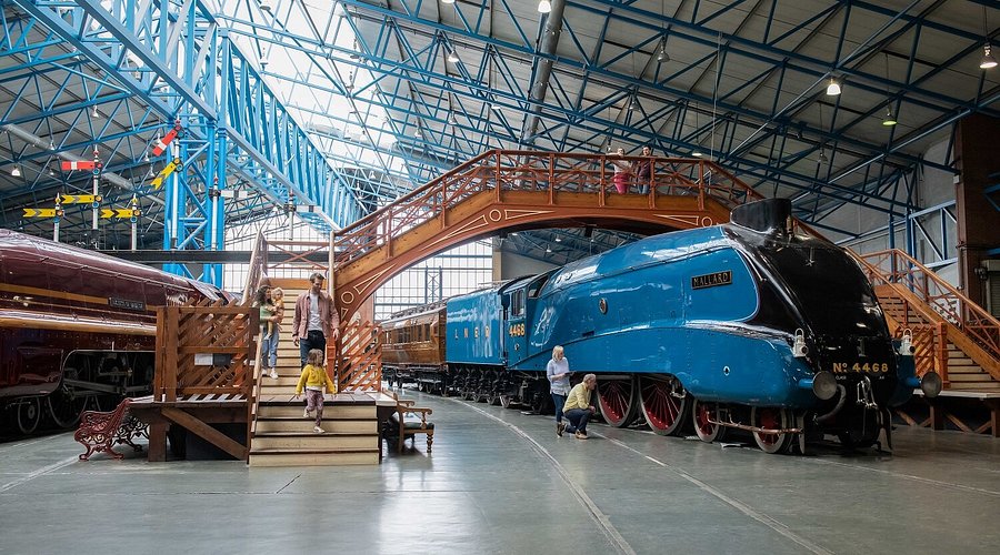 Mallard steam locomotive at the National Railway Museum in York